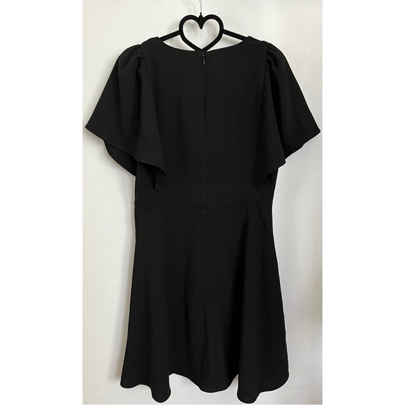 Madewell Cape-Sleeve Mini Dress in True Black - Picture 5 of 5